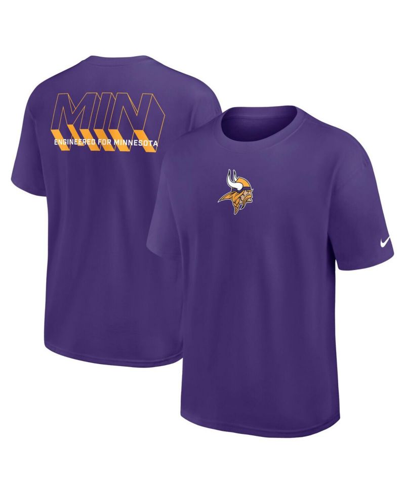 Men's Purple Minnesota Vikings Dominate the Game Essential Max90 T-Shirt
