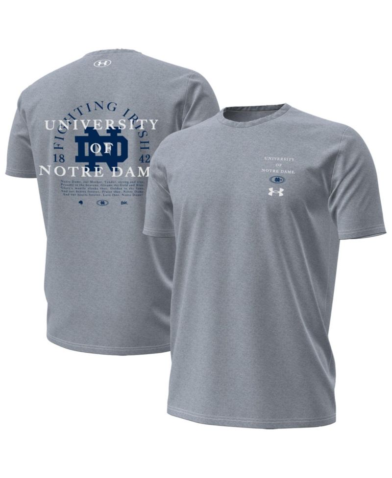 Men's Gray Notre Dame Fighting Irish 2026 Sideline Performance T-Shirt