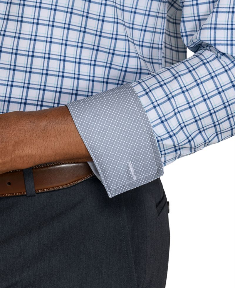 Men's Slim-Fit Performance Stretch Dress Shirt