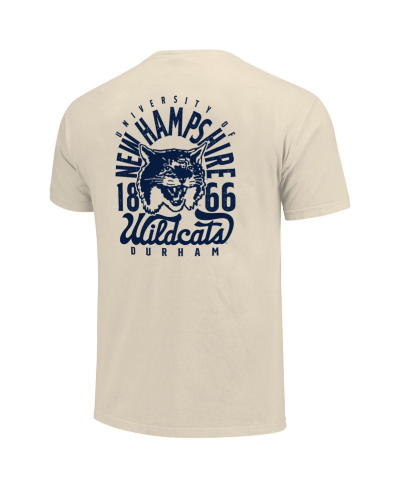 Men's Cream New Hampshire Wildcats Comfort Colors Mascot Overlay T-Shirt