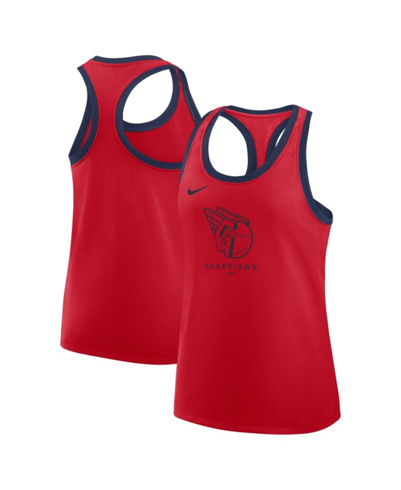 Women's Red Cleveland Guardians Tri-Blend Dri-FIT Racerback Tank Top