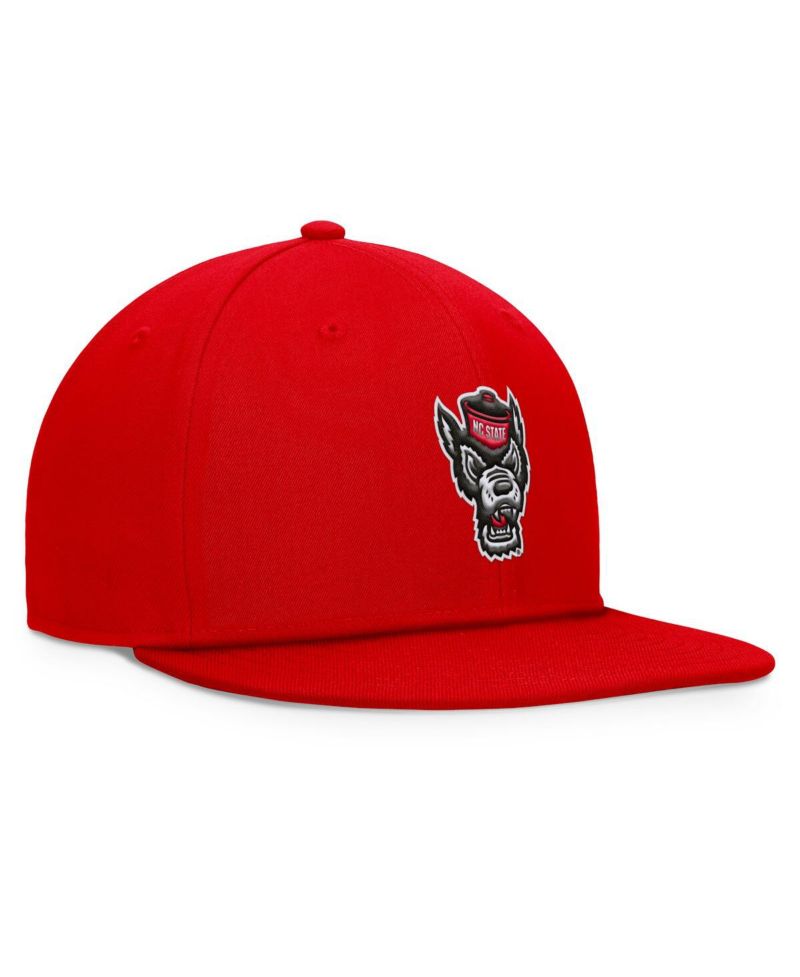 Men's Red NC State Wolfpack Fundamental Snapback Hat