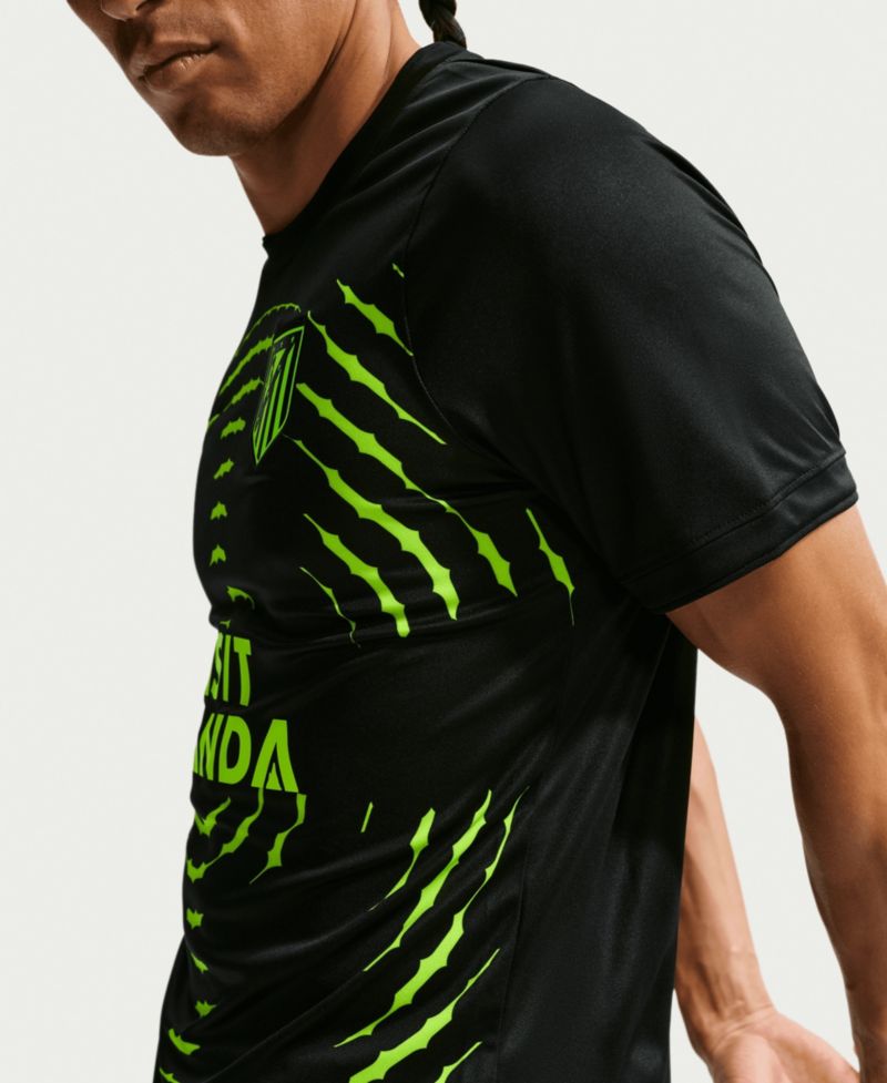 Men's Black Atletico de Madrid 2026/27 Away Pre-Match Top