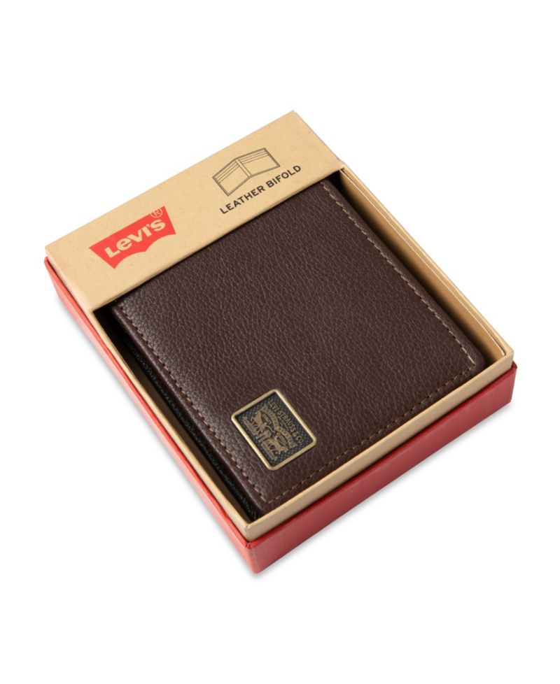 Men's RFID-Blocking Leather Bifold Wallet