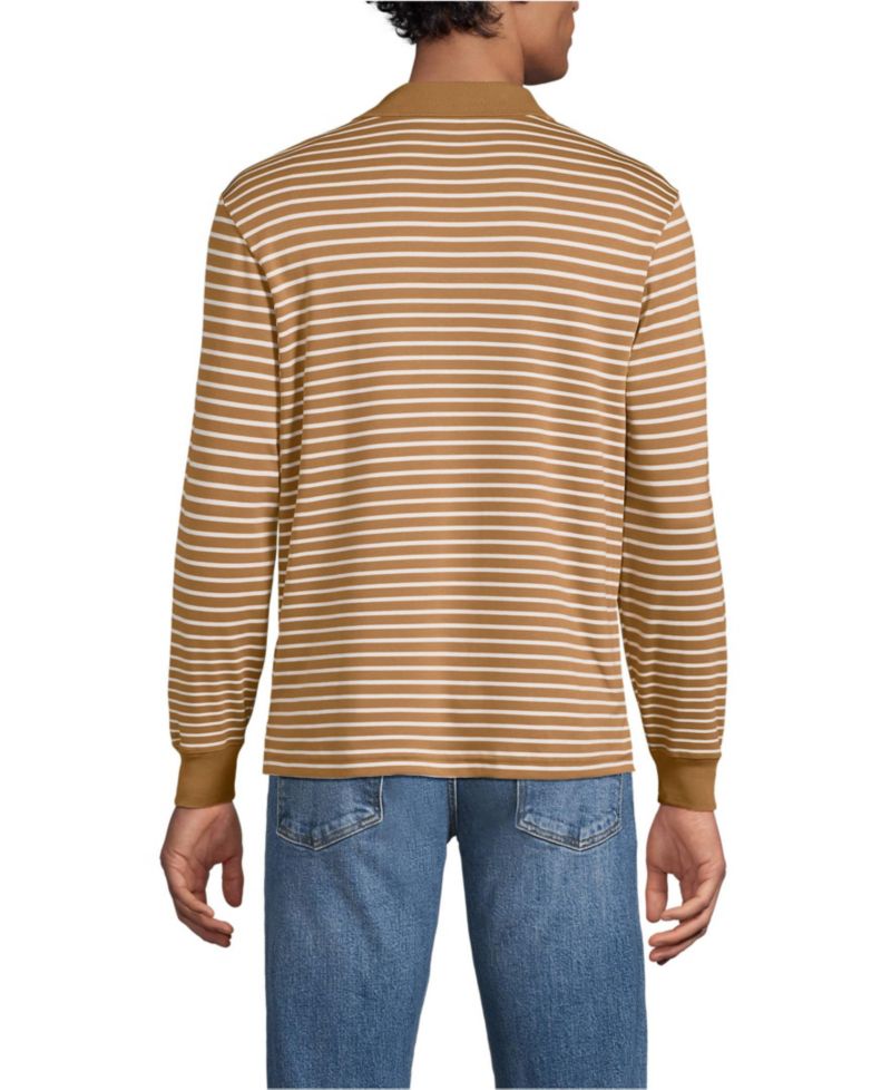 Men's Long Sleeve Cotton Supima Polo Shirt