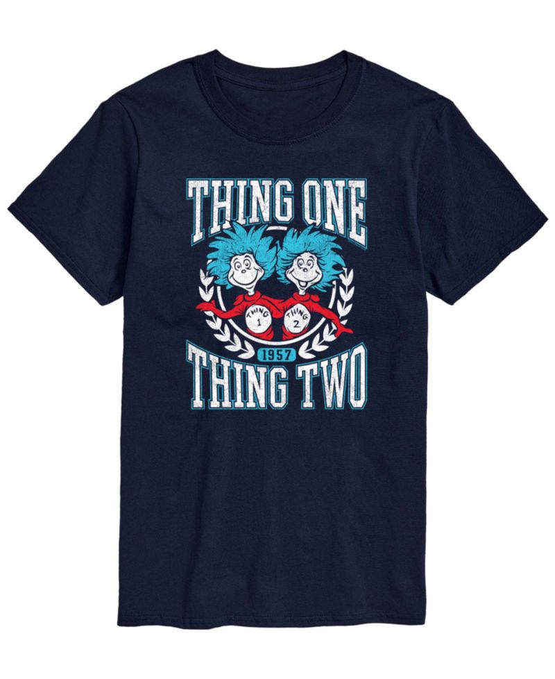 Men's Dr. Seuss Things Collegiate Short-Sleeve Graphic T-Shirt