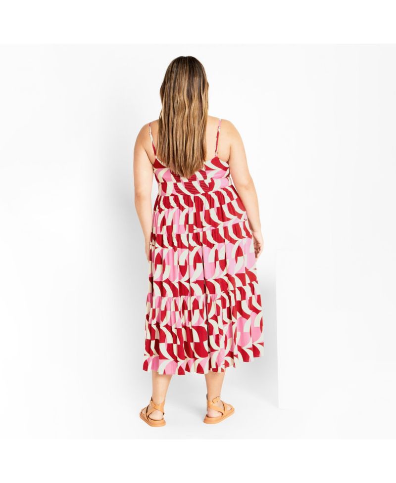Plus Size Mystic Print Dress