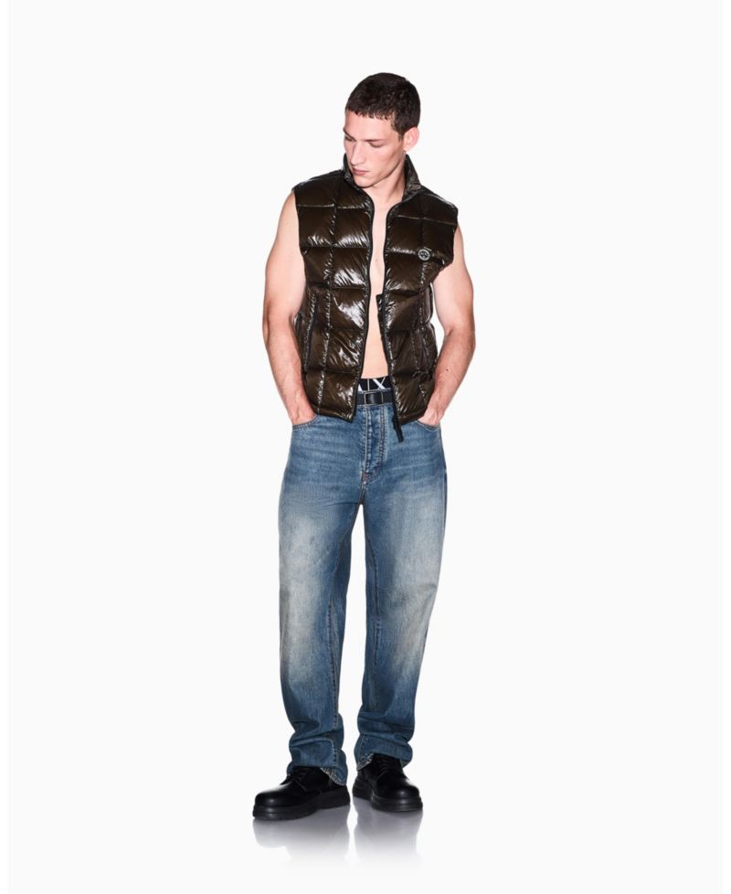 Men's Nylon Metallic Shine Down Vest