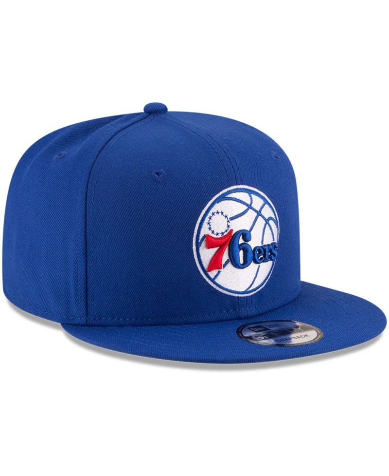 Men's Royal Philadelphia 76ers Official Team Color 9FIFTY Snapback Hat