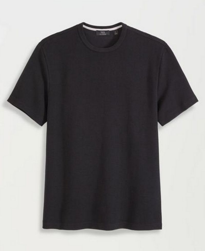 Men's Wilton Textured Crewneck Classic-Fit T-Shirt