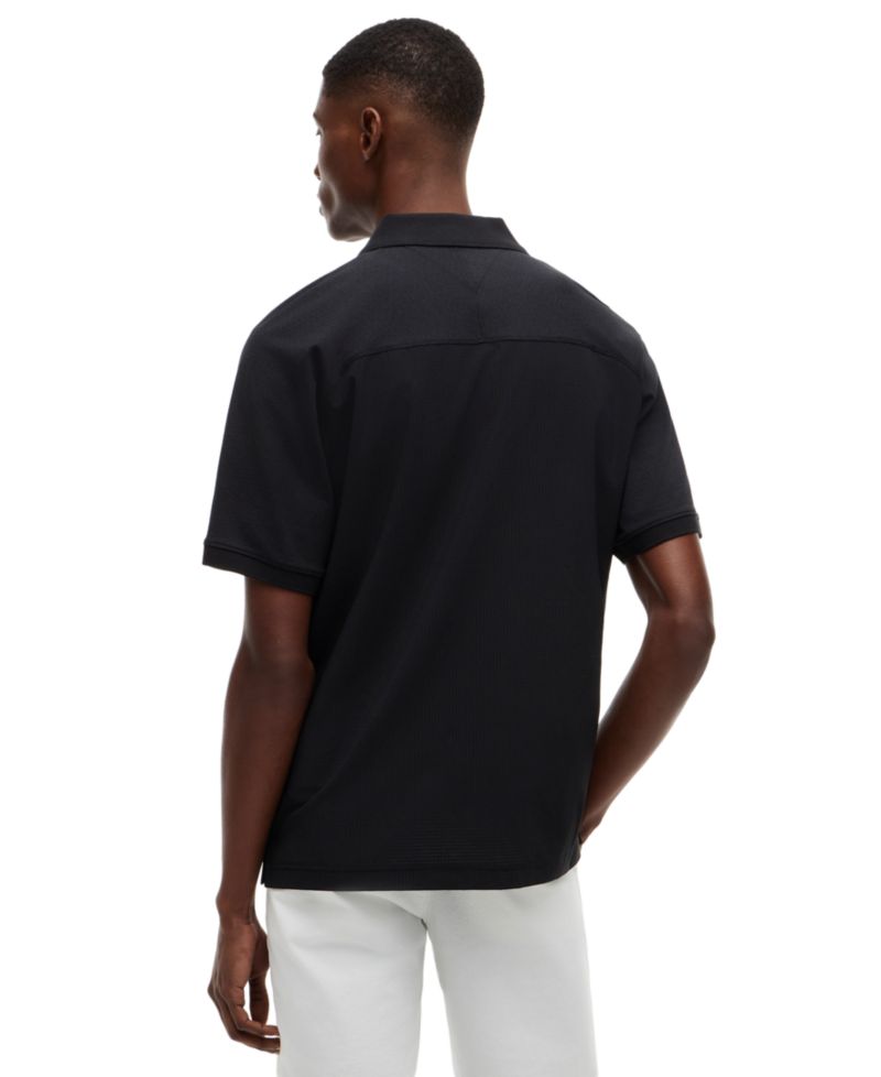 x U.S. SailGP Men's Stealth Performance Collared Polo Shirt