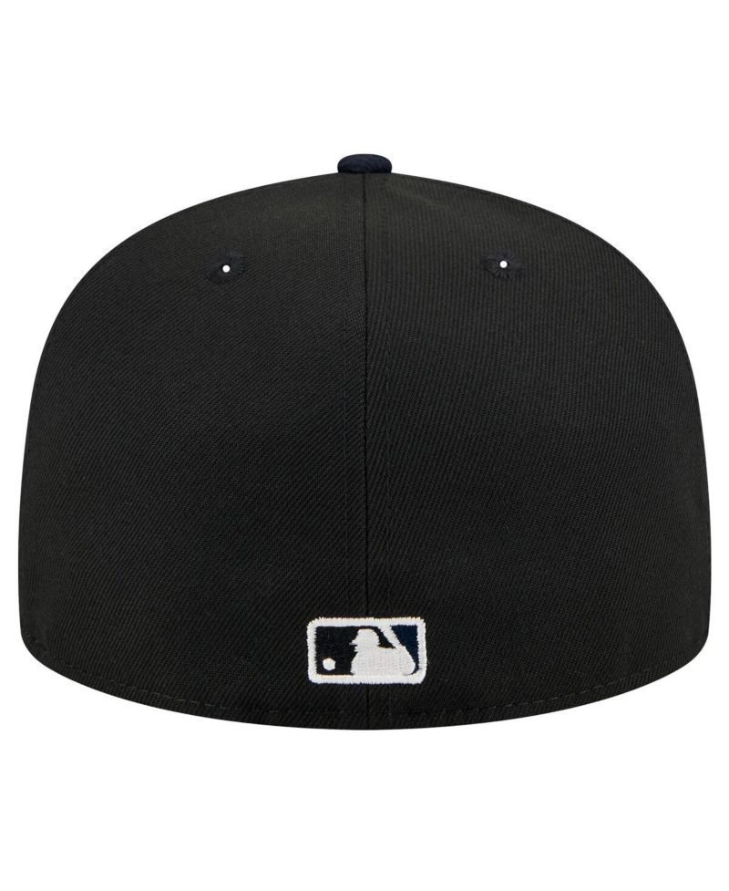 Men's Black New York Yankees Shadow Stitch 59FIFTY Fitted Hat
