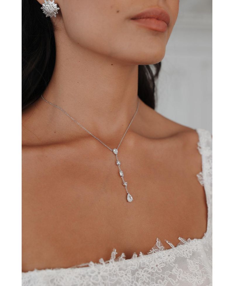 Lunar Crystal Drop Pendant