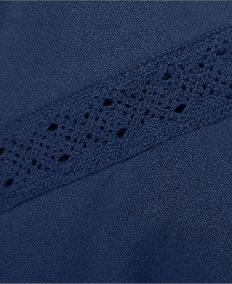 Women's Serious Sweats Puff Lace Sleeve Sweatshirt