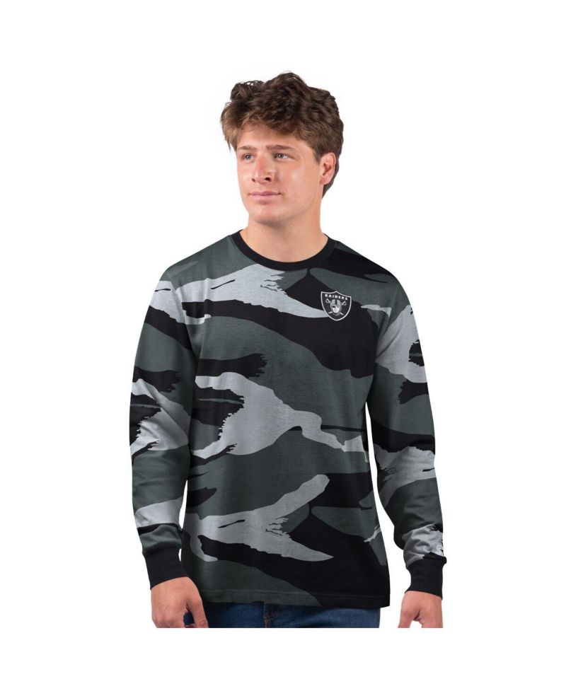 Men's Gray Las Vegas Raiders Thursday Night Gridiron Long Sleeve T-Shirt