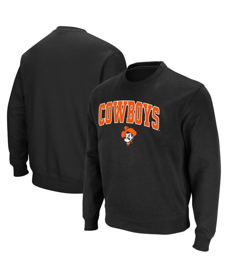 Men's Oklahoma State Cowboys Arch and Logo Crew Neck Sweatshirt