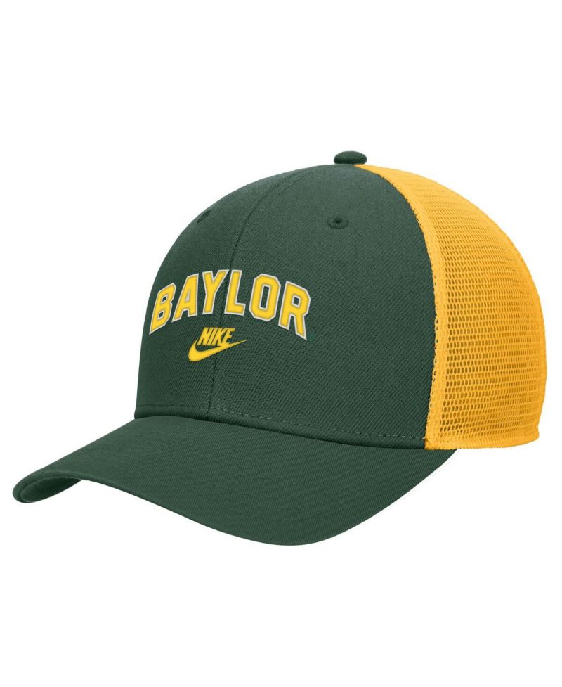 Men's Green Baylor Bears Vintage Arch Rise Performance Trucker Adjustable Hat