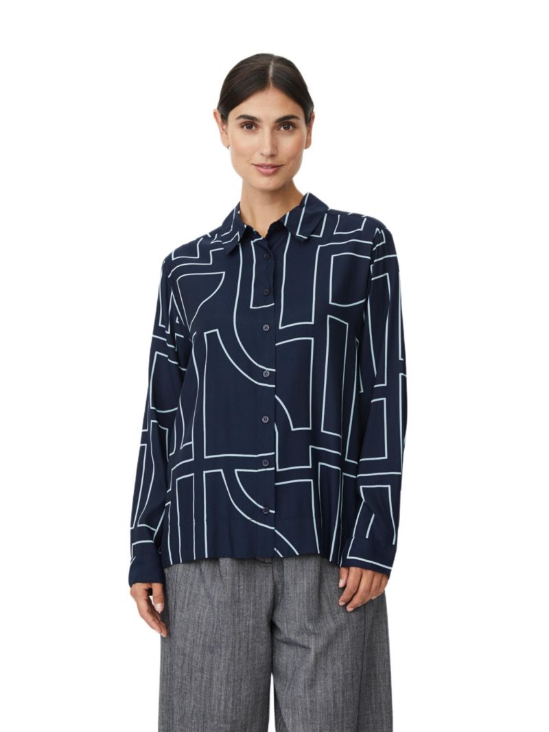 Women's Malmanja Long Sleeve Printed Long Shirt