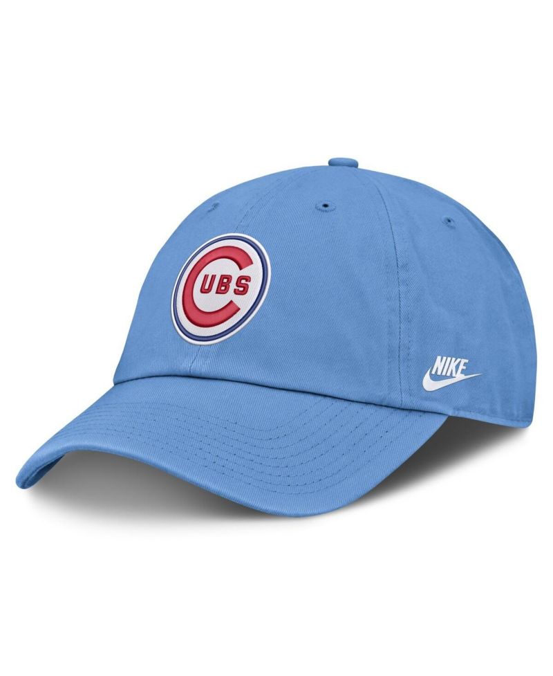 Men's Light Blue Chicago Cubs Cooperstown Club Adjustable Hat