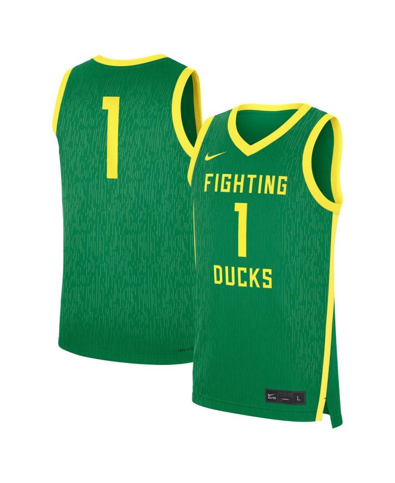 Men's Green Oregon Ducks Road Replica Basketball Jersey