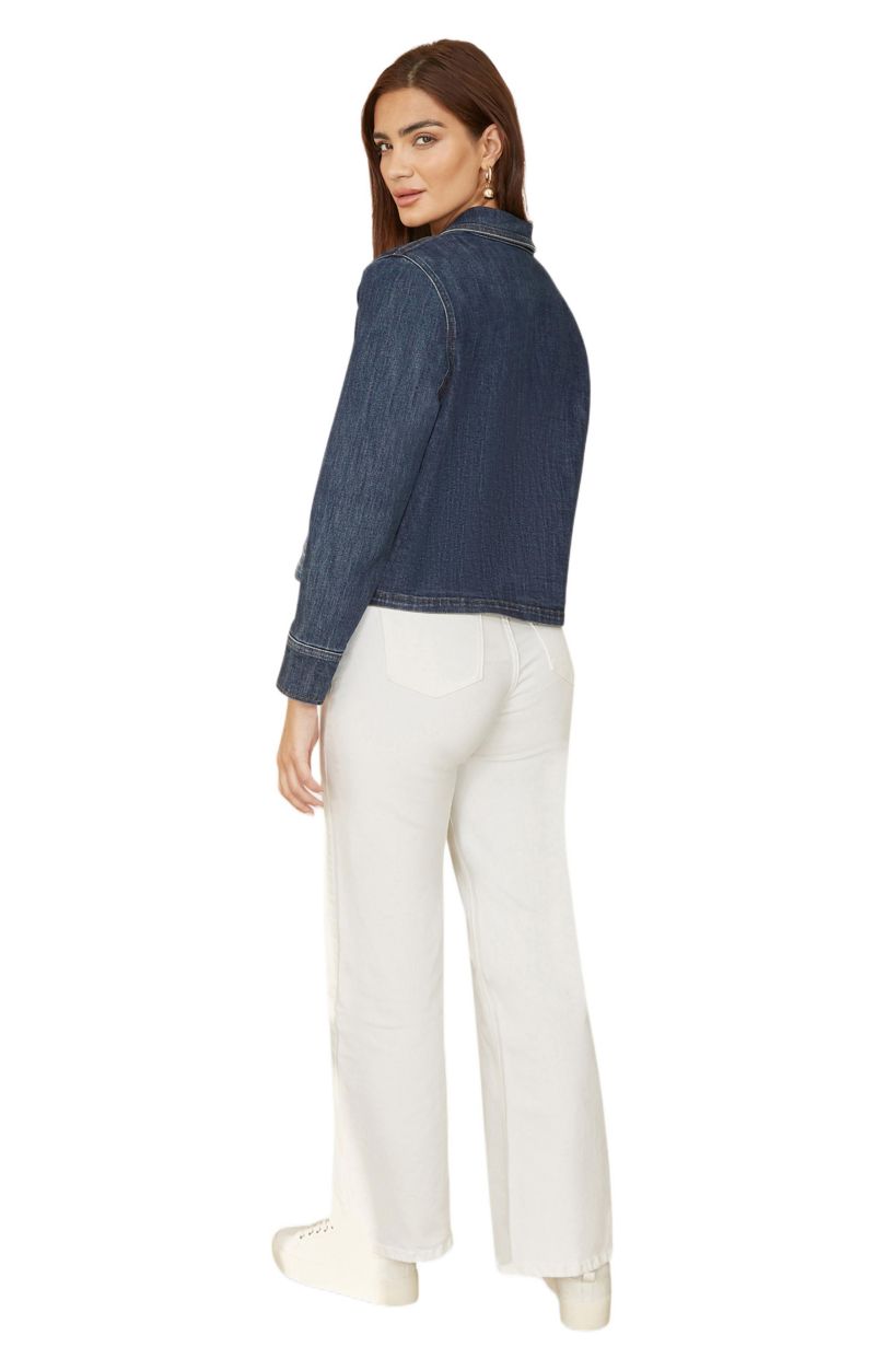 Women's Denim Jacket With Patch Pockets