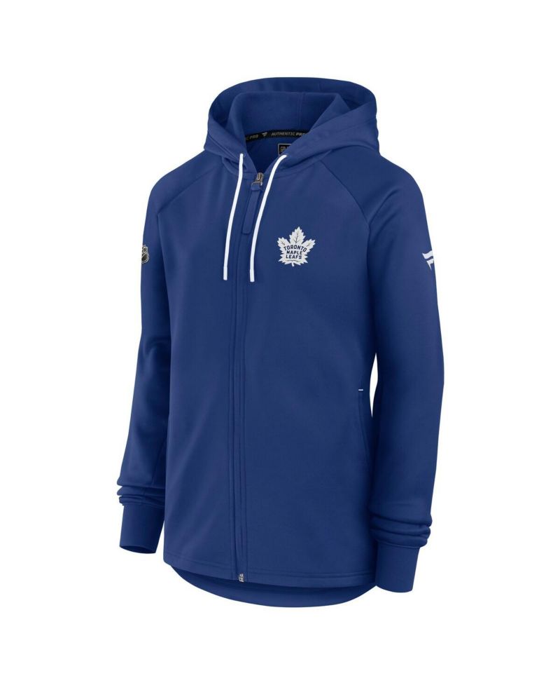 Women's Blue Toronto Maple Leaf's Authentic Pro Rink Fleece Full-Zip Jacket