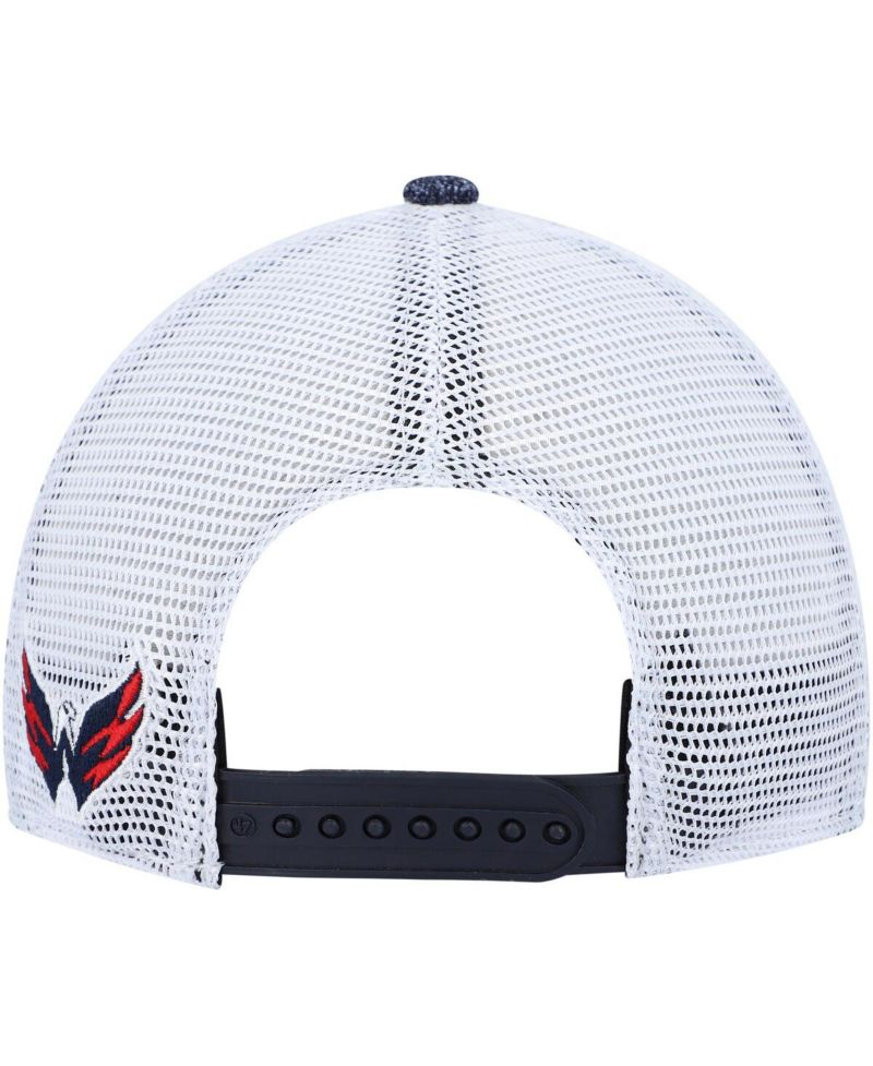 Women's Navy, White Washington Capitals Encore MVP Trucker Snapback Hat