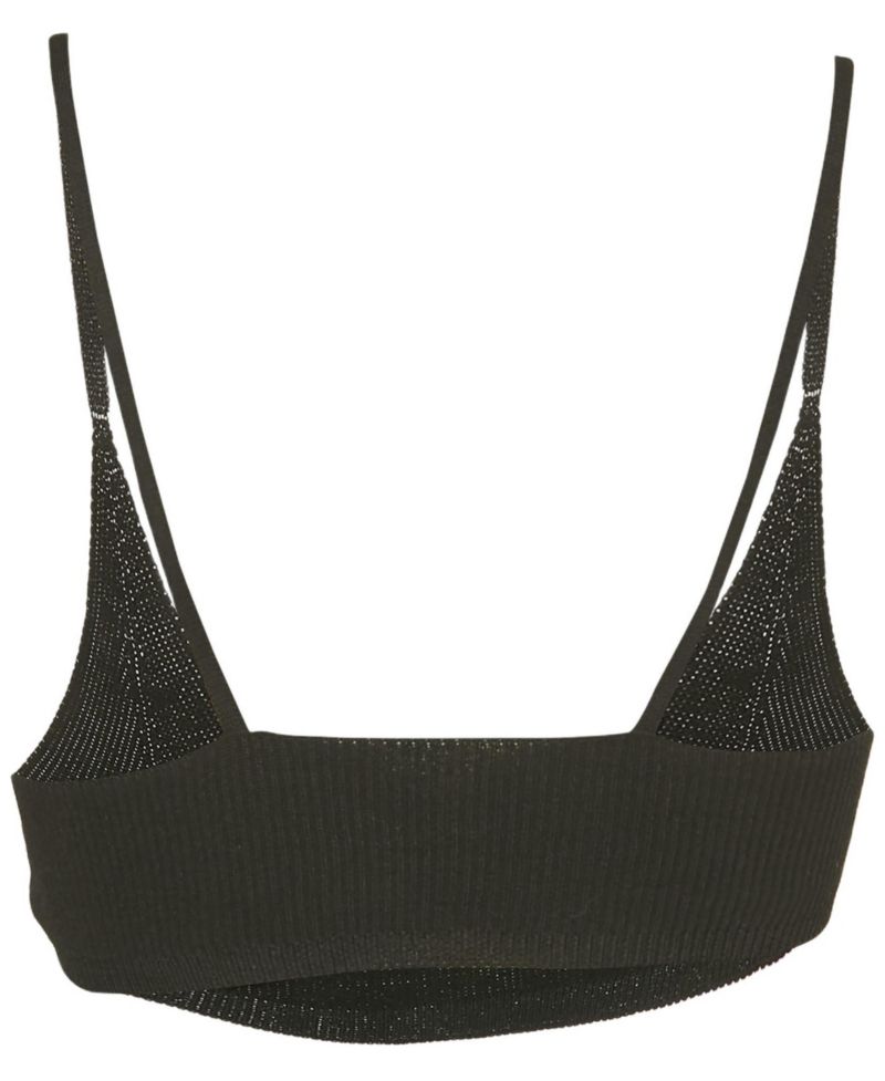 Women's Rib Knit Le Bandeau Bralette Top