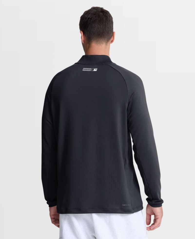 Men's Navy New York Yankees Authentic Collection Dri-FIT Raglan Half-Zip