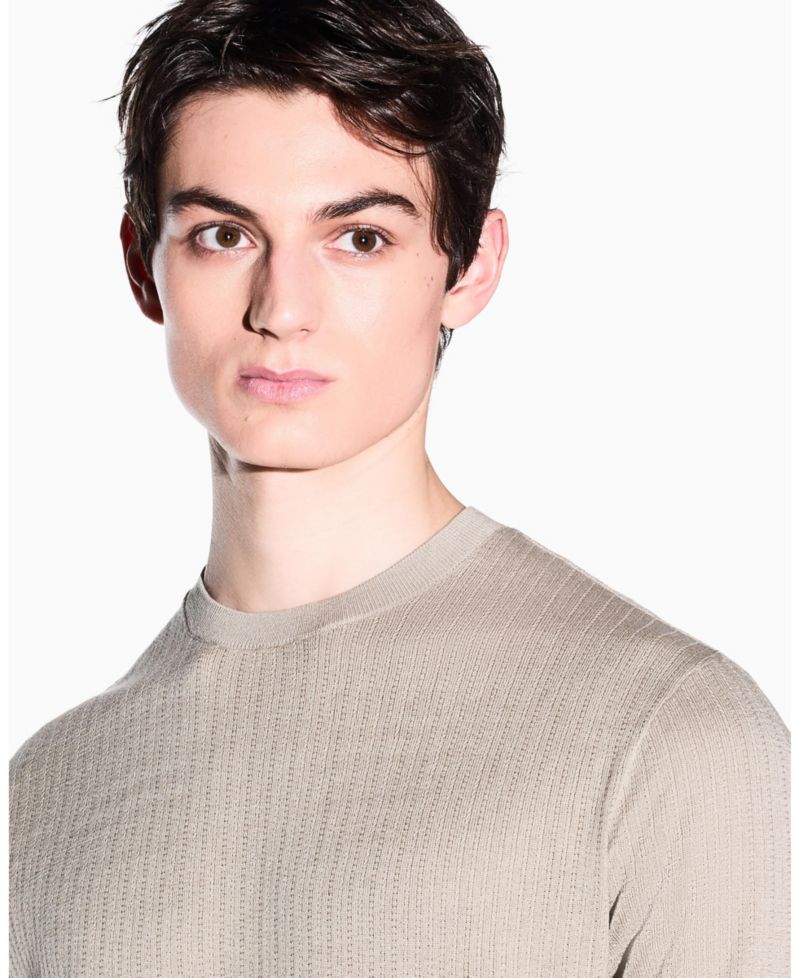Men's IBIZA X Short Sleeve Ribbed Sweater