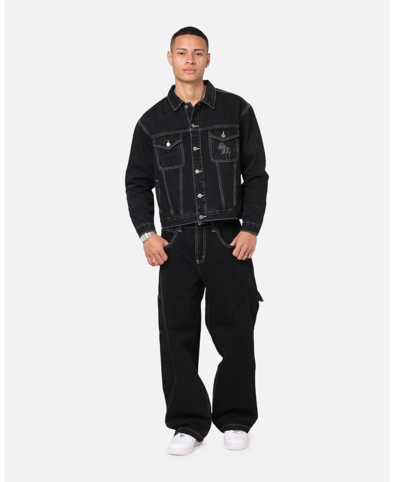 Men's Fray Trucker Denim Jacket