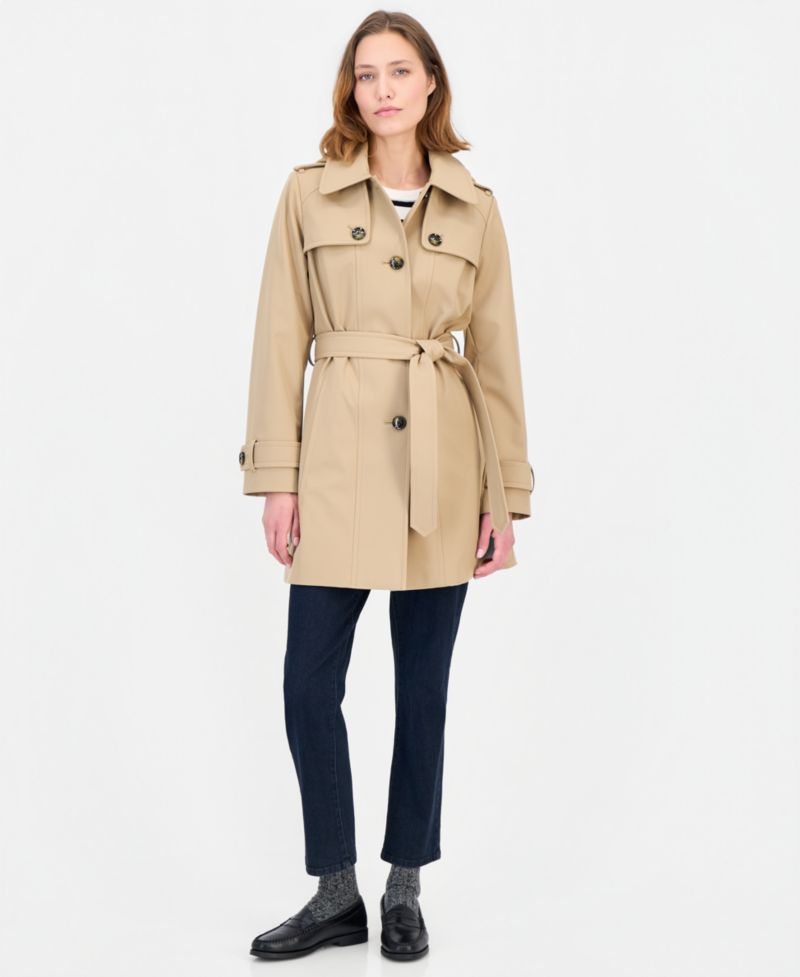 Women's Single-Breasted Trench Coat, Created for Macy's
