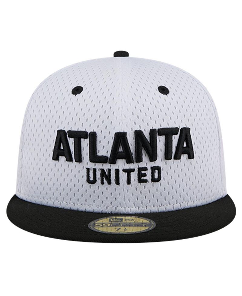 Men's White Atlanta United FC Throwback Mesh 59FIFTY Fitted Hat