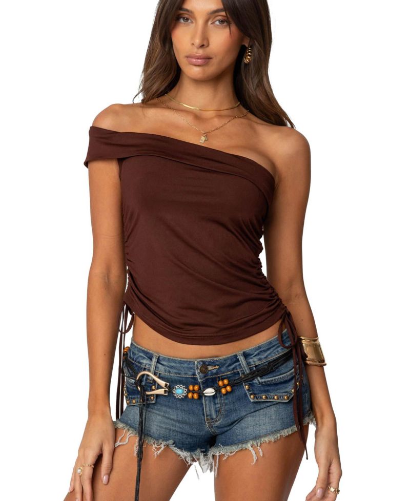 Women's Yafa Asymmetric Off Shoulder Top