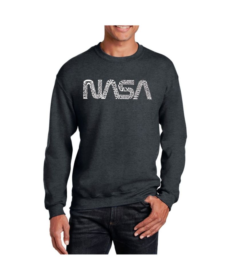 Word Art Worm Nasa Crewneck Sweatshirt