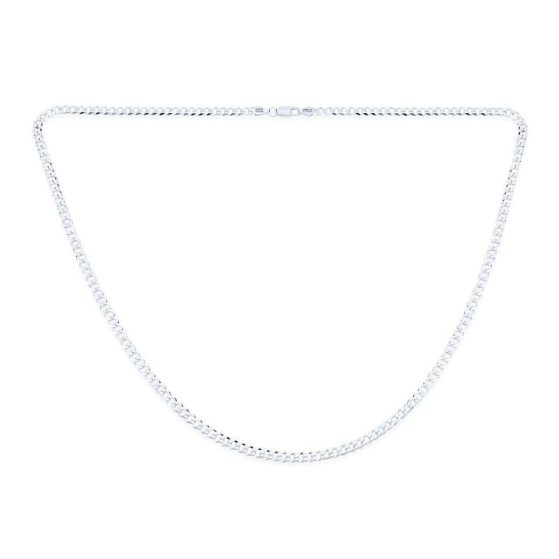 Solid Strong .925 Sterling 180 Gauge Miami Cuban Curb Chain Necklace