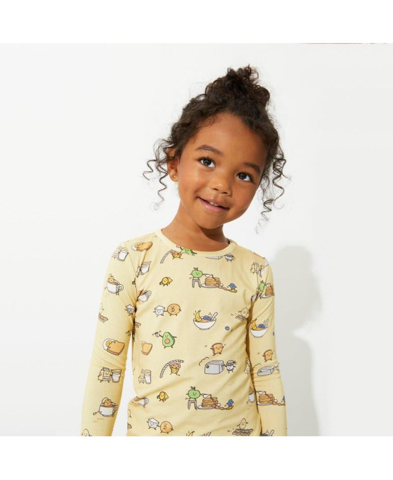 Unisex Kids Love You Brunches Set of 2 Piece Pajamas
