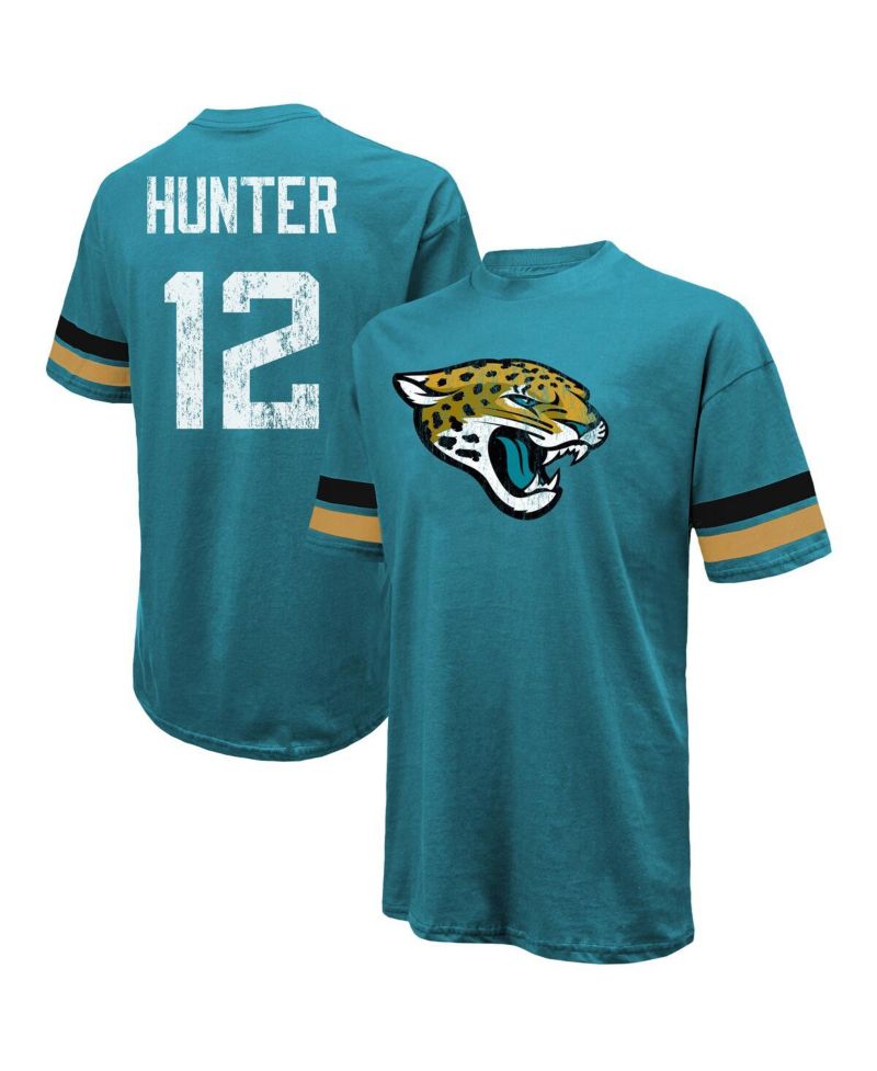 Threads Men's Travis Hunter Teal Jacksonville Jaguars 2025 NFL Draft First Round Pick Oversized T-Shirt