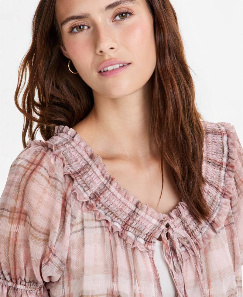 Petite Scoop Neck Short-Sleeve Top