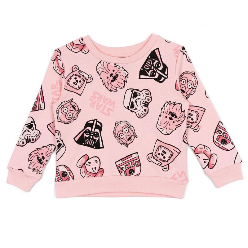 Toddler Girls Girl/kid (2T-4T) Mandalorian Yoda French Terry Sweatshirt