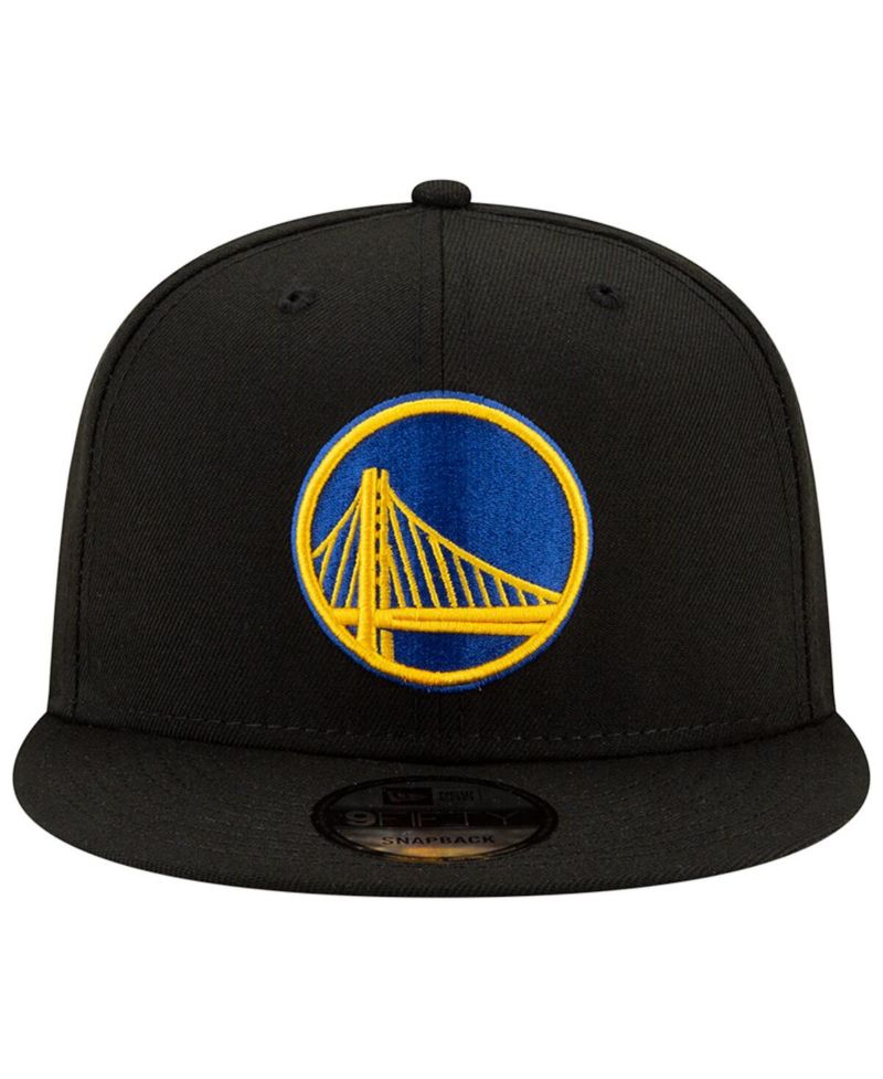 Men's Black Golden State Warriors Official Team Color 9FIFTY Snapback Hat