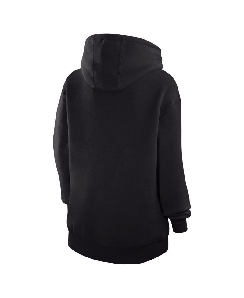 Women's Black Philadelphia Eagles Love Graphic Pullover Hoodie