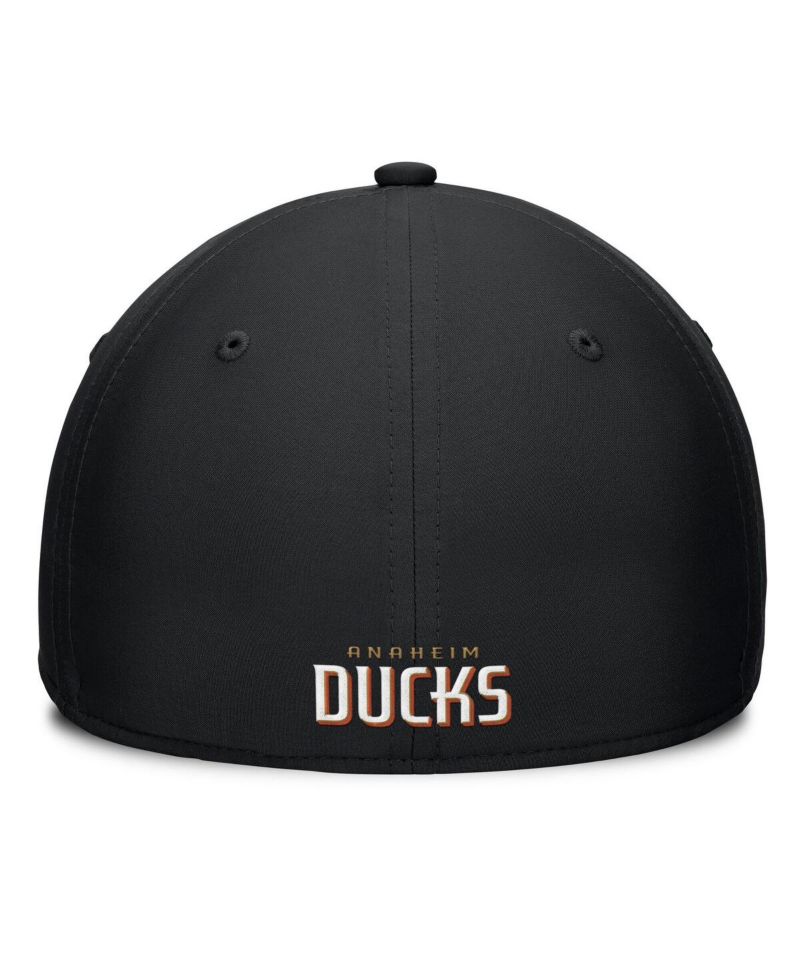 Men's Black Anaheim Ducks Core Primary Logo Flex Hat