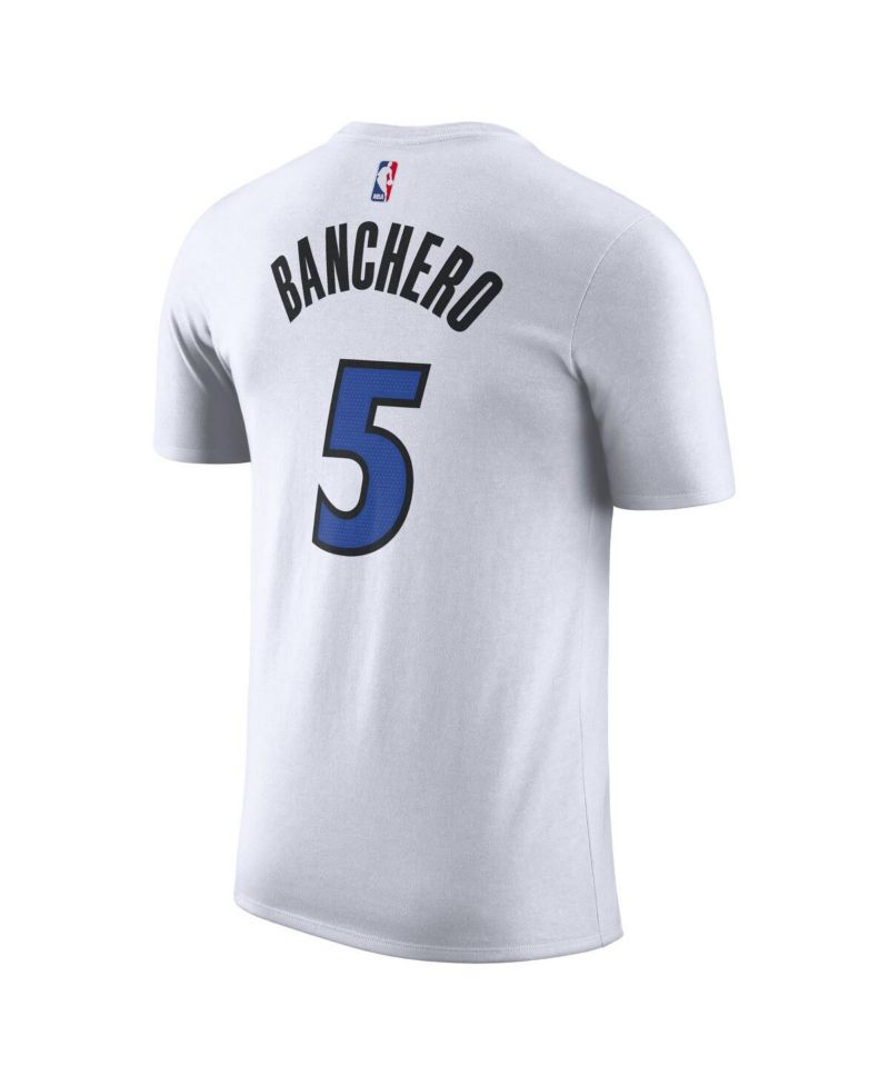 Men's Paolo Banchero White Orlando Magic Association Edition Name & Number T-Shirt