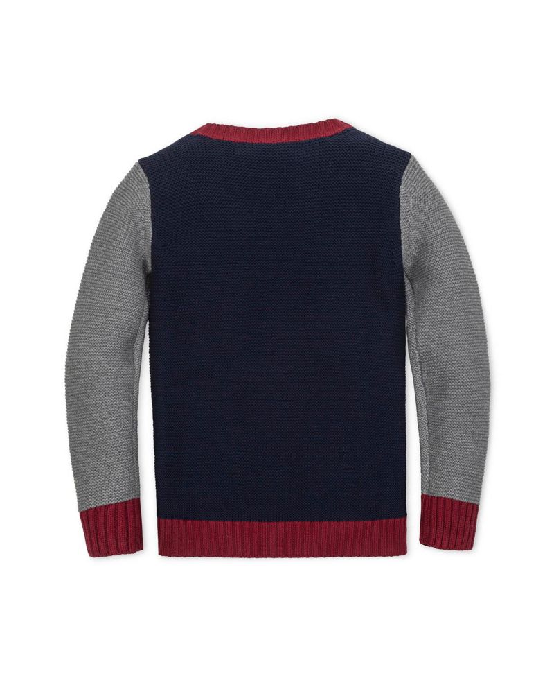 Hope and Henry Little and Big Boys' Organic Long Sleeve Crewneck Pullover Sweater