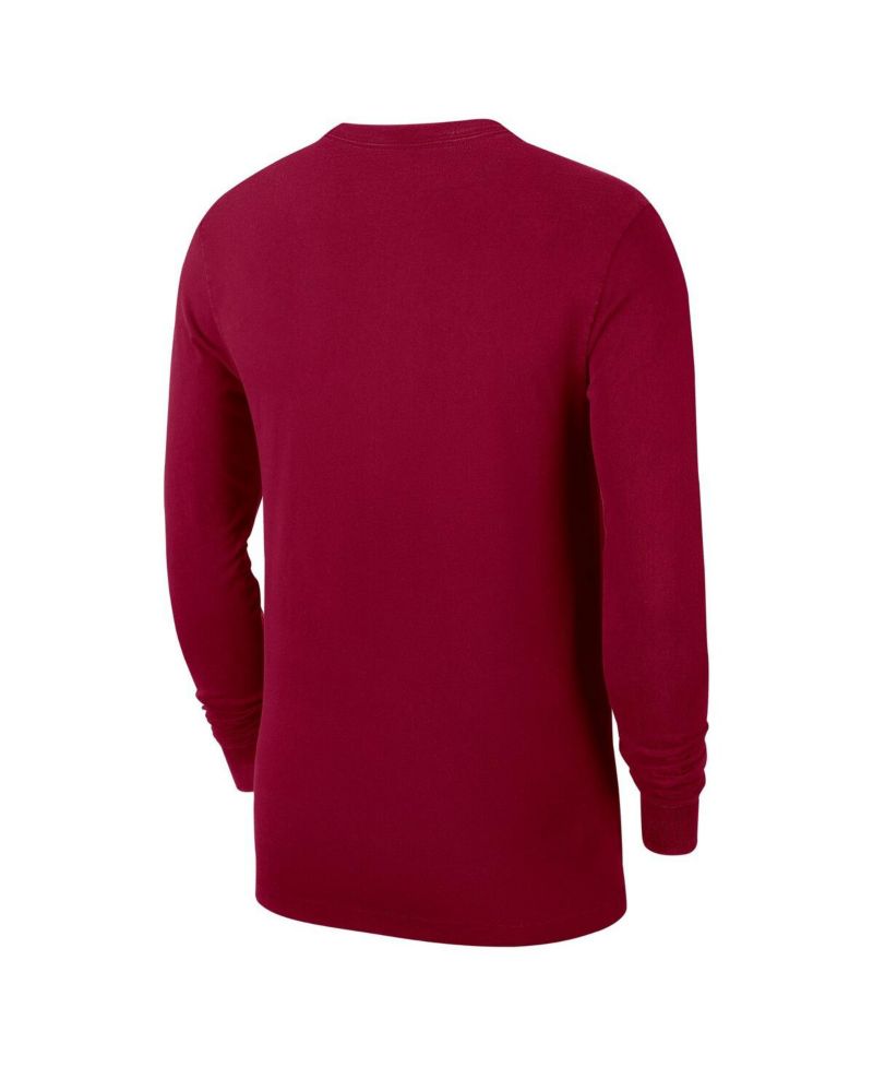 Men's Wine Cleveland Cavaliers Authentic Long Sleeve Practice T-Shirt