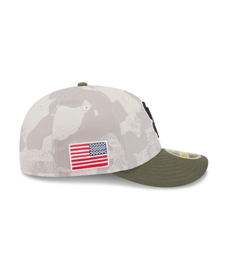 Men's Light Beige/Olive San Francisco Giants 2025 Armed Forces Day Low Profile 59FIFTY Fitted Hat