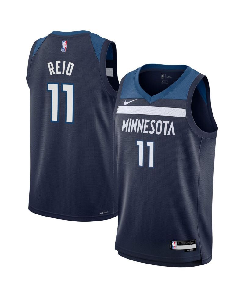 Big Boys and Girls Naz Reid Navy Minnesota Timberwolves Swingman Jersey - Icon Edition