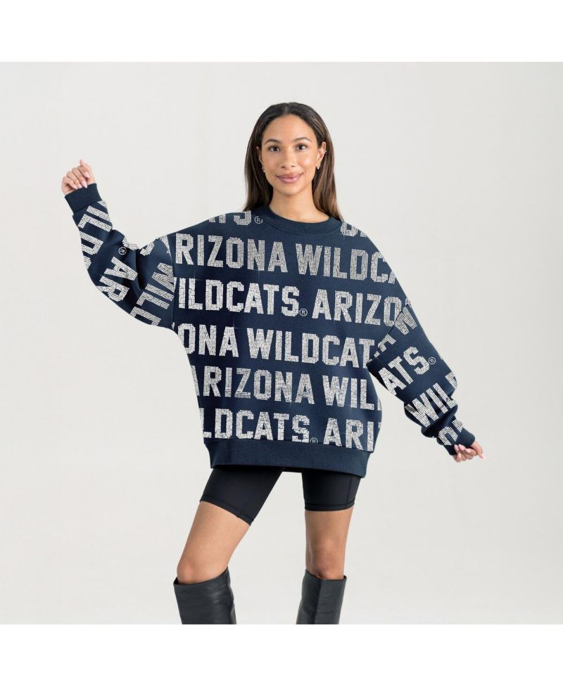 Women's Navy Arizona Wildcats Hype Era Sweatshirt