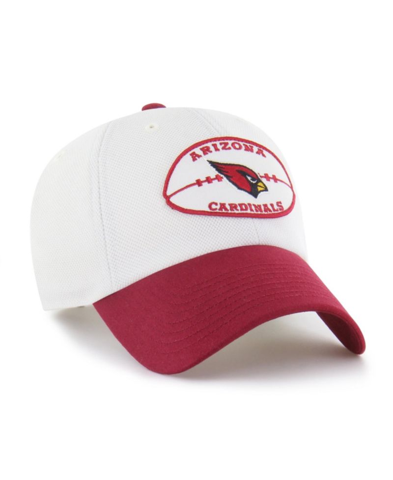 Men's '47 White/Cardinal Arizona Cardinals Pique Patch Clean Up Adjustable Hat